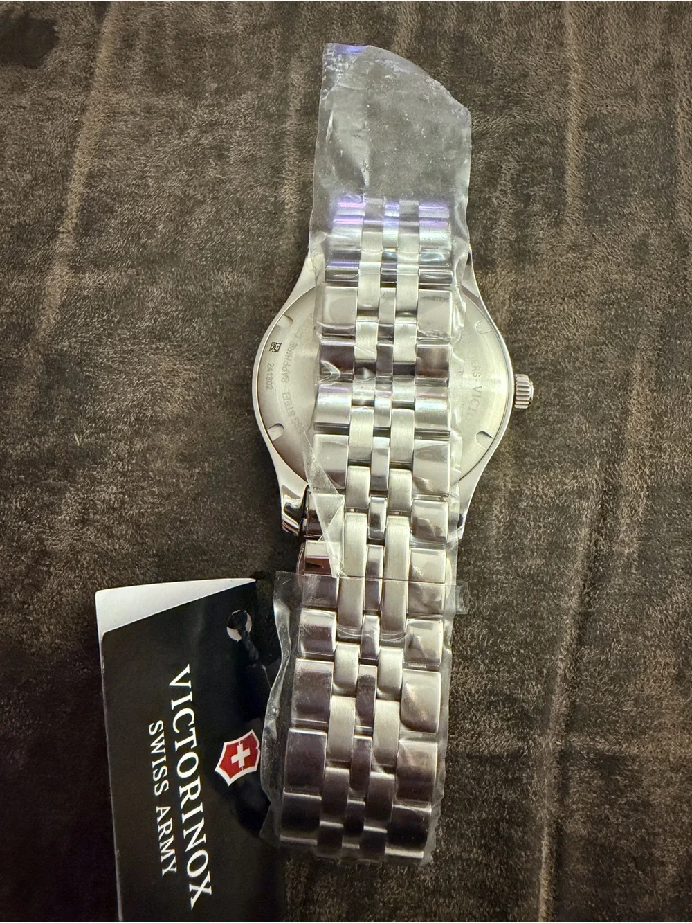 Victorinox Men’s Stainless Steel Watch with Blue Dial